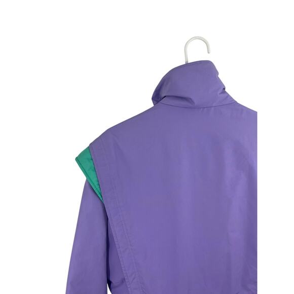 Vtg Skyr Ski Suit One Piece Snowsuit Womens 8 Light Purple 80s Retro Futuristic - Picture 7 of 11